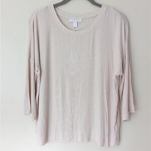 NWT Sleep jersey ribbed PJ top cloud pink S
